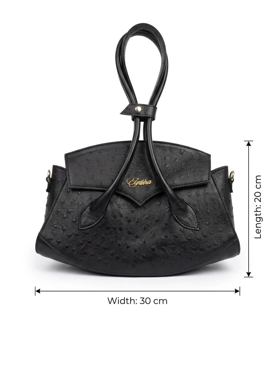 The Elythra in Ostrich Design — Ostrich-Embossed Leather