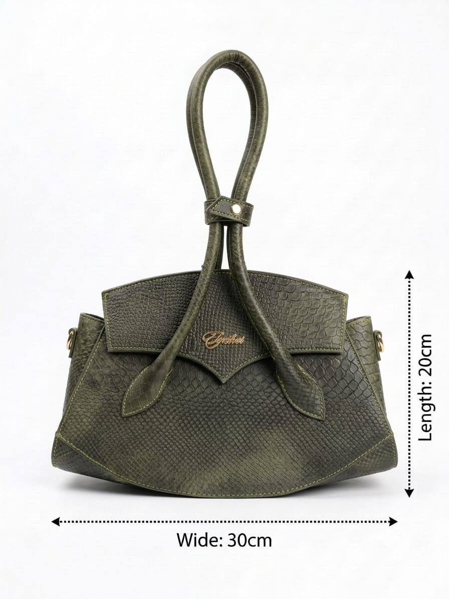 The Elythra in Crocodile — Snakeskin-Embossed Leather